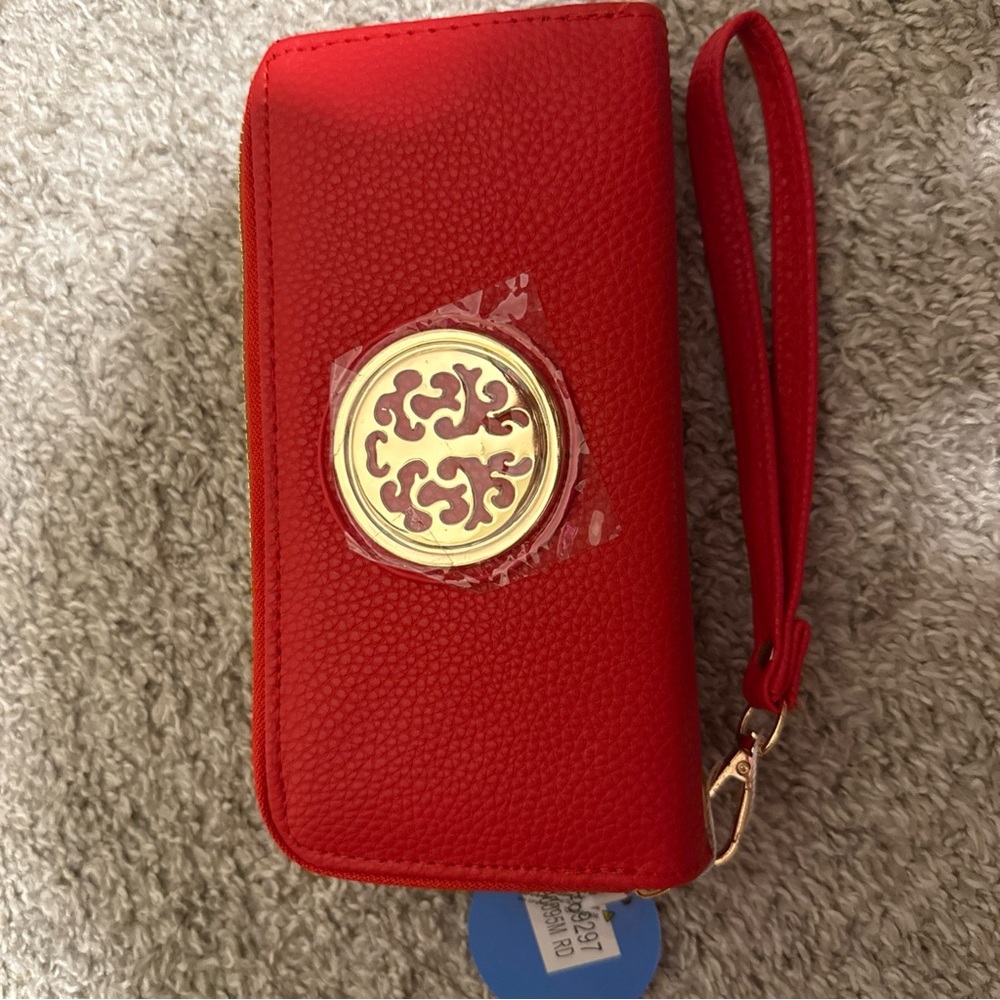 Macy's Red Wristlet Clutch